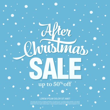 Noel indirimi afişi