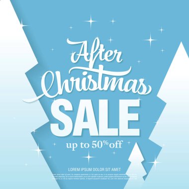 Noel indirimi afişi