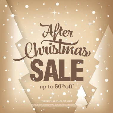 Noel indirimi afişi