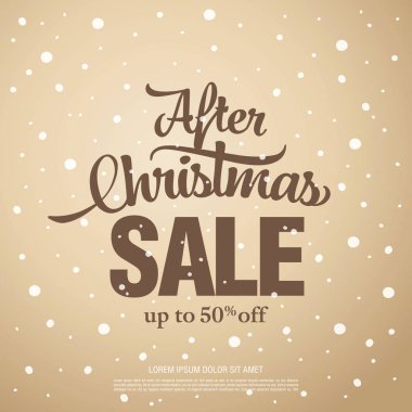 Noel indirimi afişi