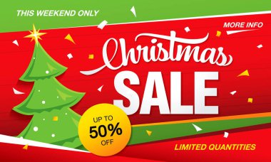 Noel indirimi afişi