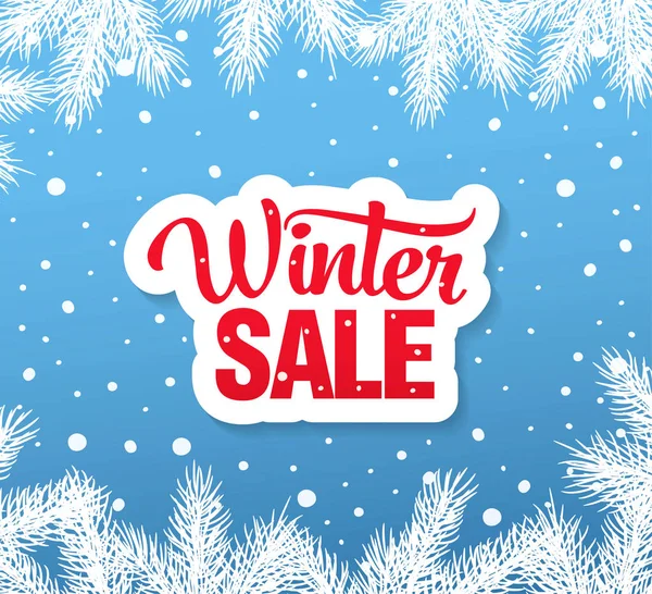 Banier winter sale — Stockvector