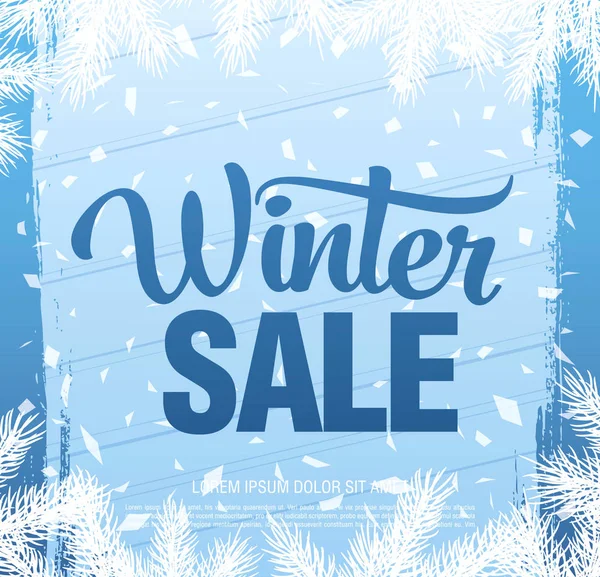 Banner winter sale — Stock Vector