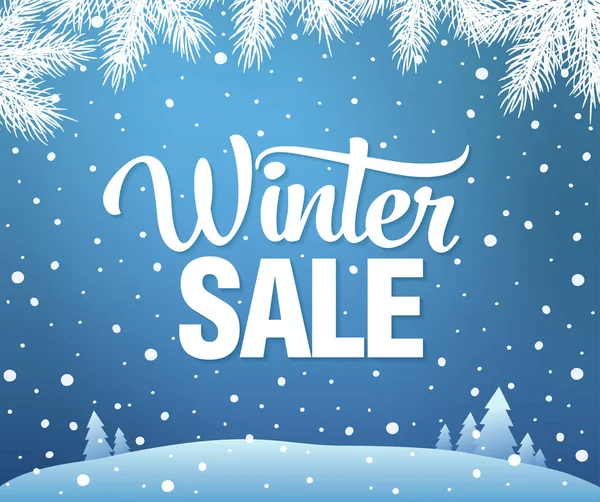 Banier winter sale — Stockvector