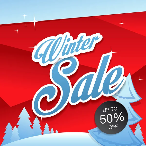 Banner winter sale — Stock Vector