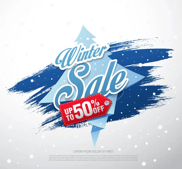 Banier winter sale — Stockvector