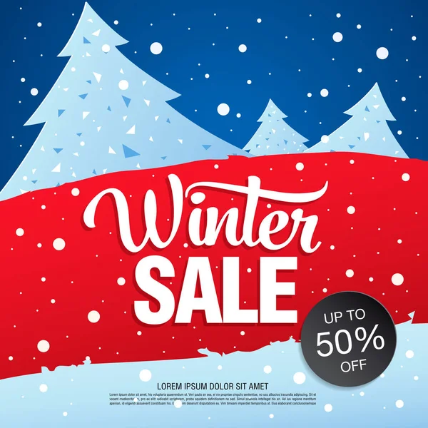 Banier winter sale — Stockvector