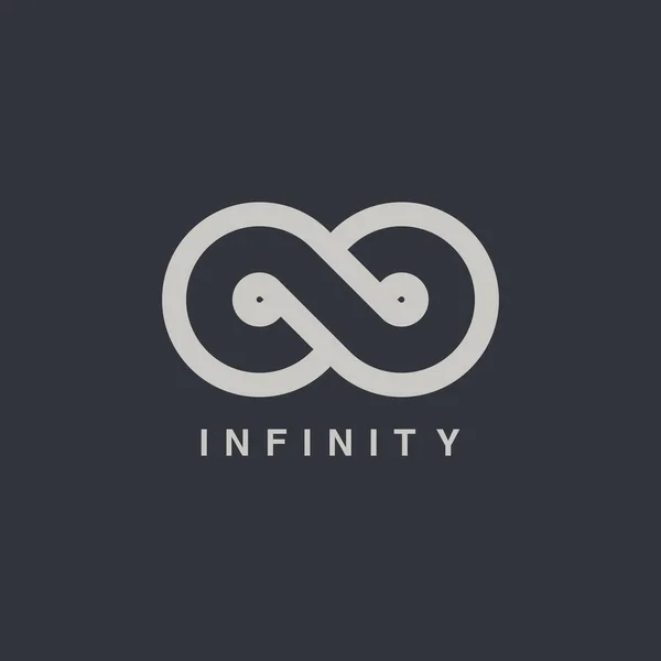 Infinity symbool logotype — Stockvector