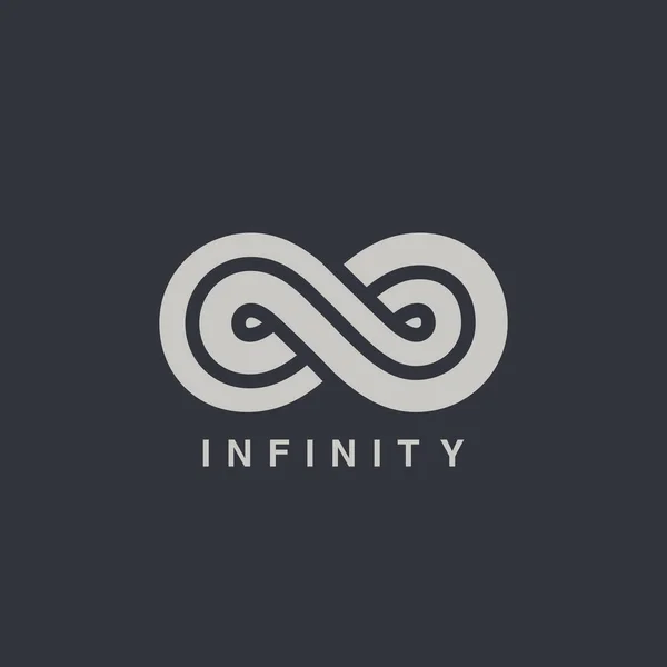 Infinity symbol logotype — Stock Vector