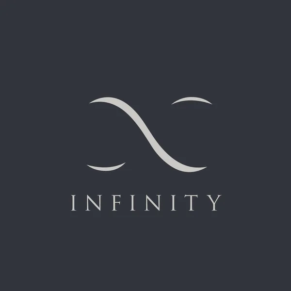 Infinity symbool logotype — Stockvector