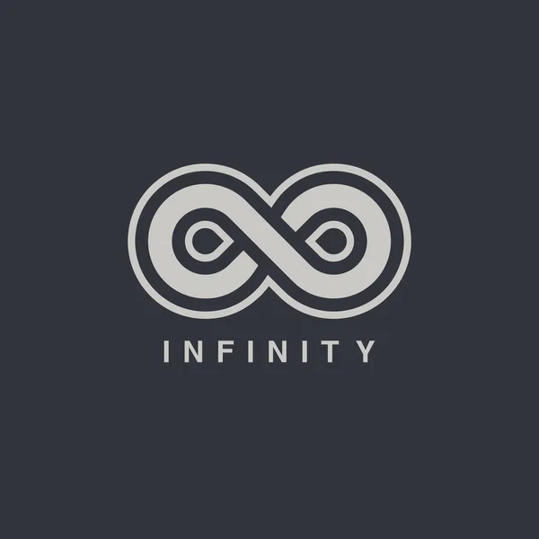 Нескінченності символ логотип — стоковий вектор