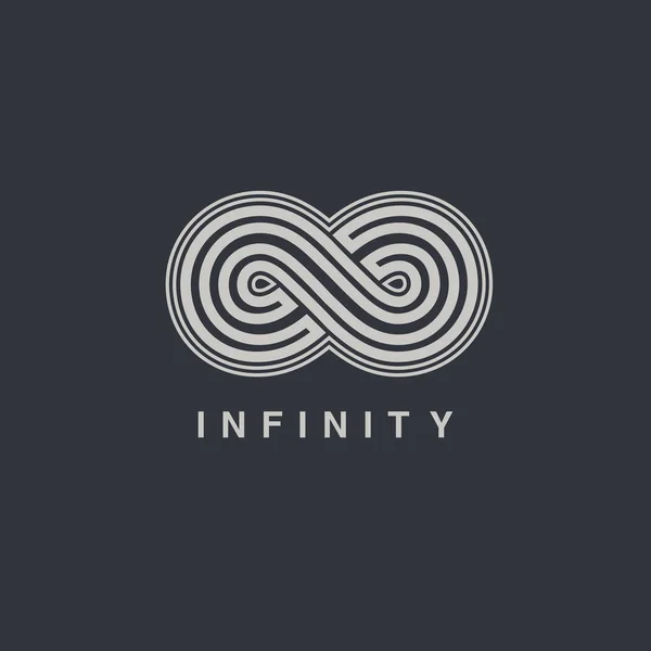 Infinity symbool logotype — Stockvector