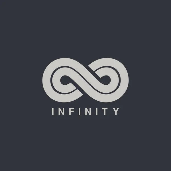 Logotipo símbolo infinito — Vector de stock