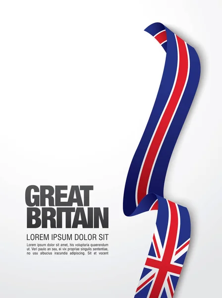 Шаблон флага Великобритании — стоковый вектор
