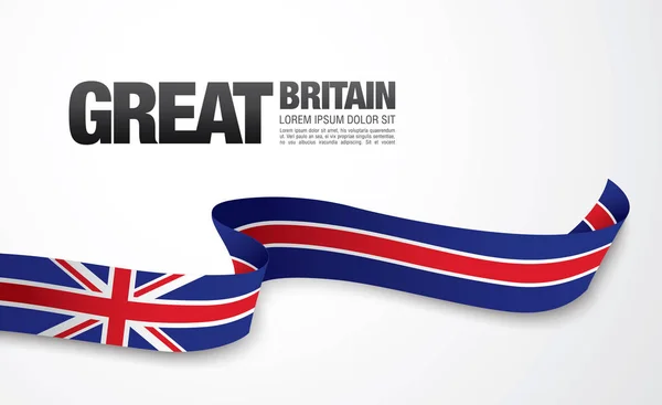 Great Britain flag template — Stock Vector