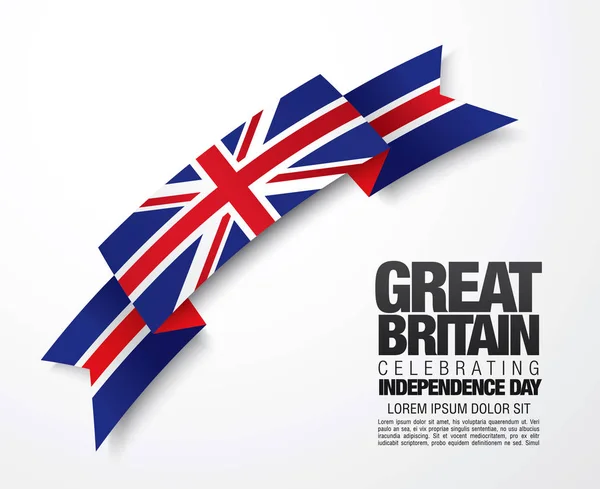 Great Britain flag template — Stock Vector