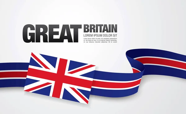 Modèle de drapeau Grande-Bretagne — Image vectorielle