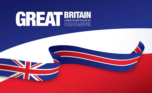 Great Britain flag template — Stock Vector