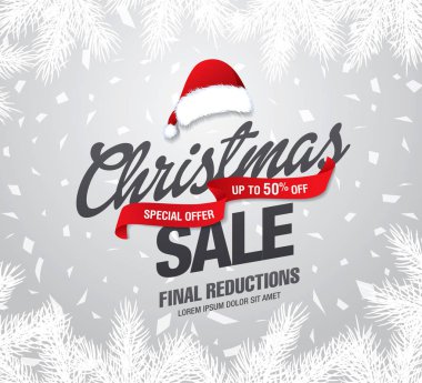 Noel indirimi afişi