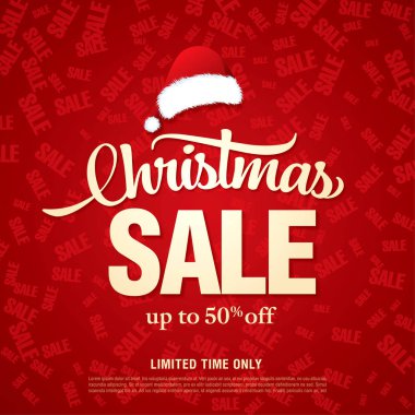 Noel indirimi afişi