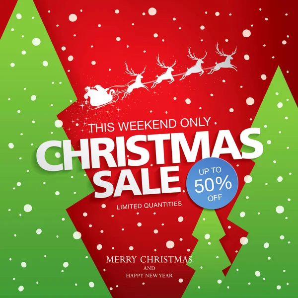 Noel indirimi afişi