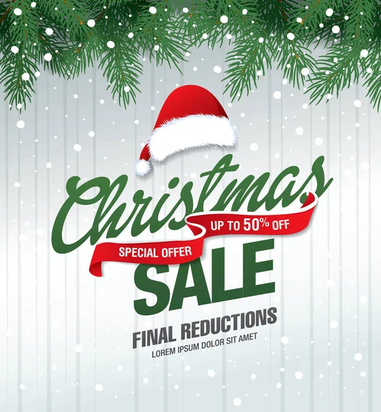 Noel indirimi afişi