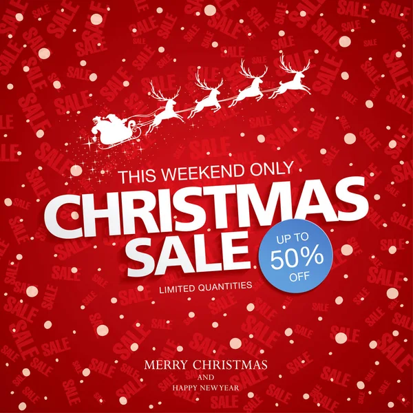 Noel indirimi afişi