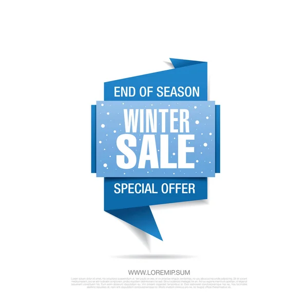 Banner de venta de invierno — Vector de stock