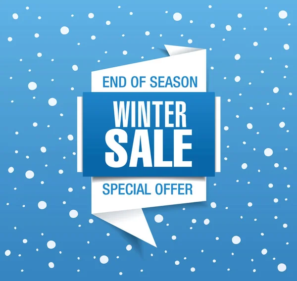 Banner de venda de inverno —  Vetores de Stock