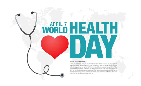 World health day — Stock Vector