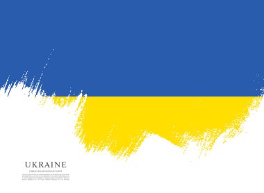 Flag of Ukraine background clipart