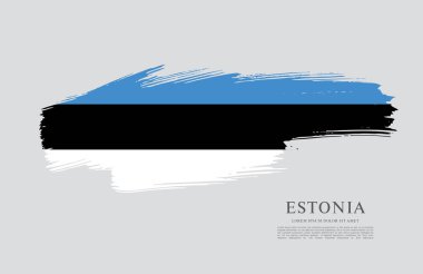 Estonia  flag  background clipart