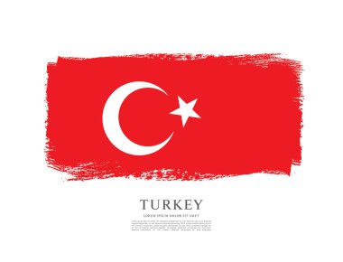 Flag of Turkey background clipart