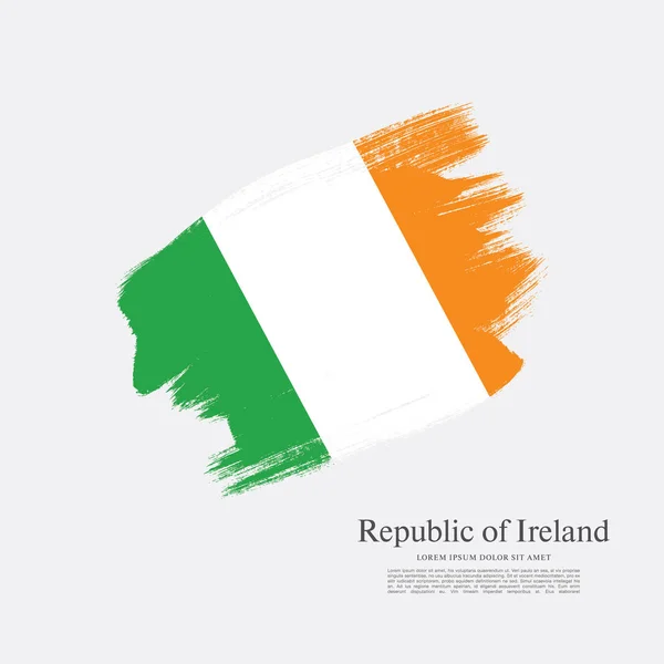 Σημαία της Ιρλανδίας φόντο — Διανυσματικό Αρχείο