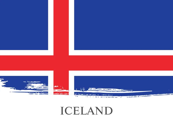 Bandera de Islandia antecedentes — Archivo Imágenes Vectoriales