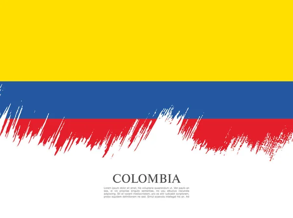 Vlag van Colombia achtergrond — Stockvector