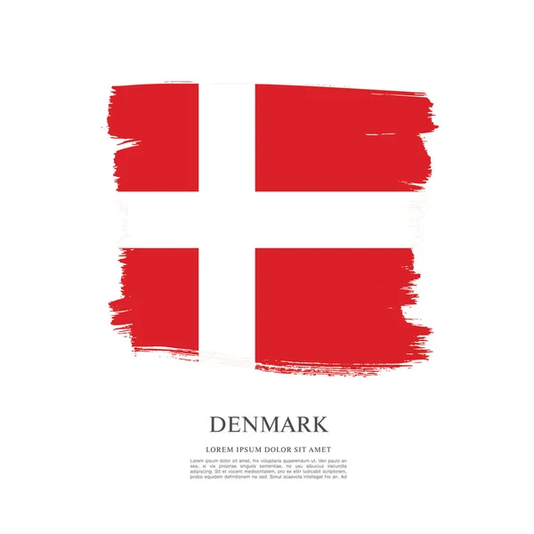 国旗的丹麦背景 — 图库矢量图片