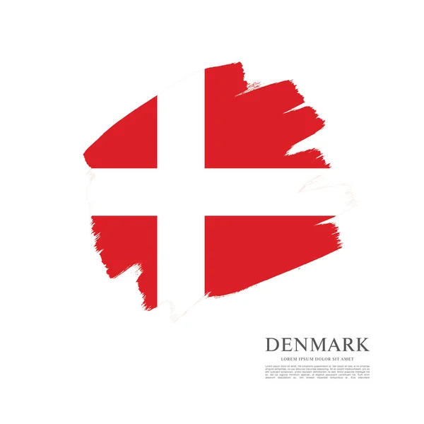 Bandiera della Danimarca sfondo — Vettoriale Stock