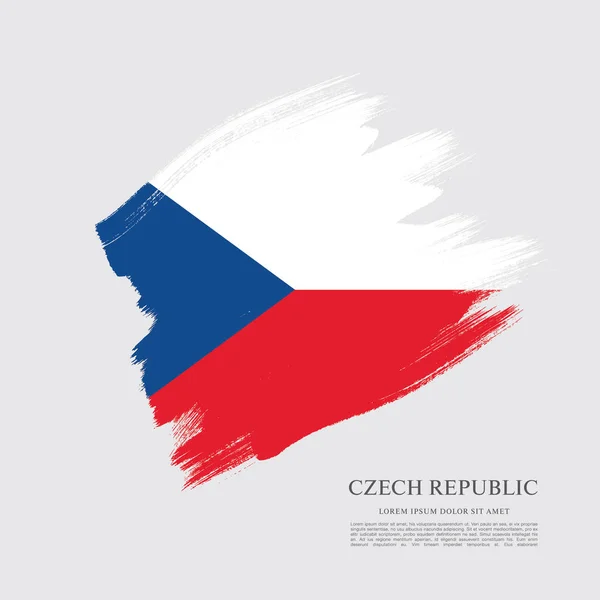 Pabellón de la República Checa — Vector de stock