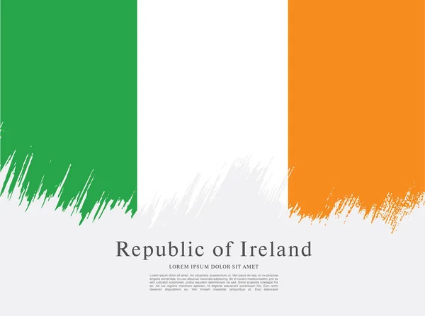 Bandeira da Irlanda fundo —  Vetores de Stock