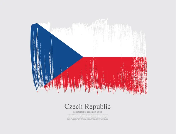 Bandera Republiki Czeskiej — Wektor stockowy