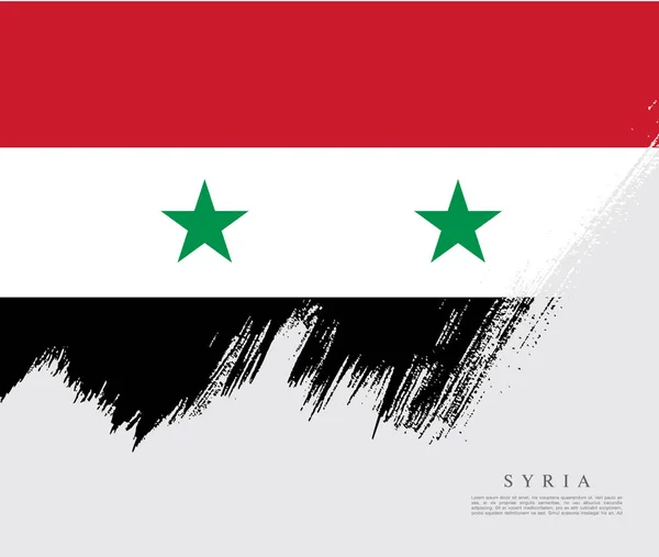 Flagga av Syrien bakgrund — Stock vektor