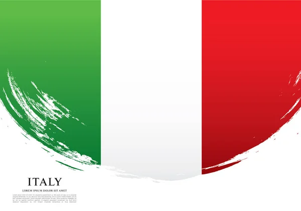 Vlajka Itálie pozadí — Stockový vektor