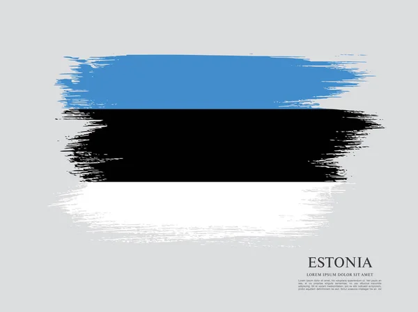 에스토니아 깃발 배경 — 스톡 벡터