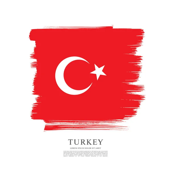 Flag of Turkey background — Stock Vector