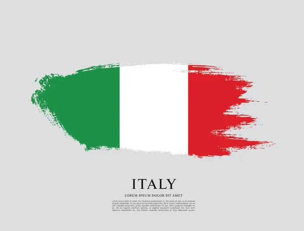 Bandeira da Itália fundo —  Vetores de Stock
