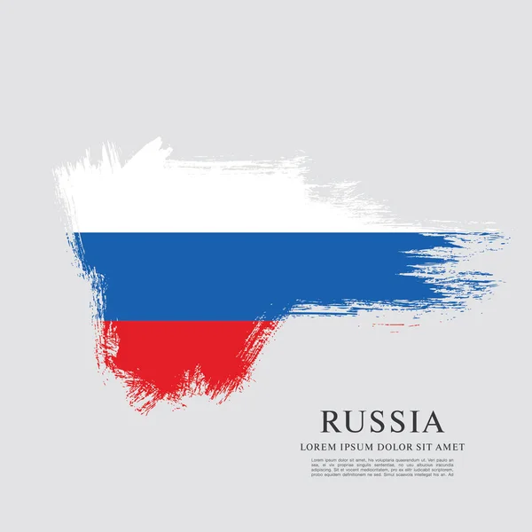 Hintergrund der russischen Flagge — Stockvektor