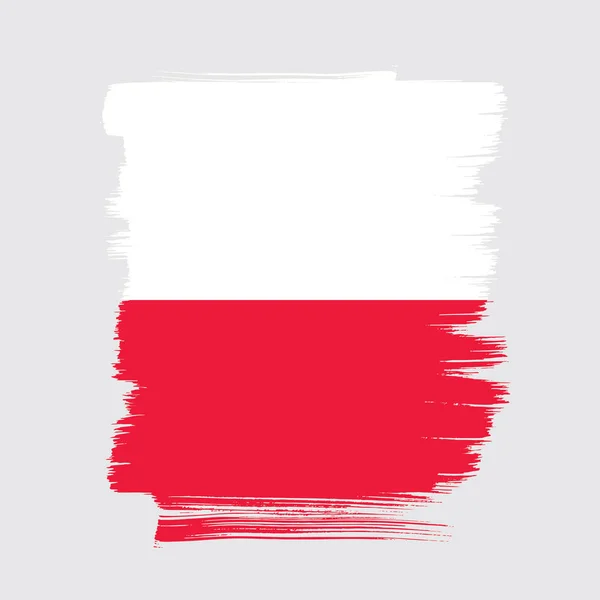 Fondo de la bandera de Polonia — Vector de stock