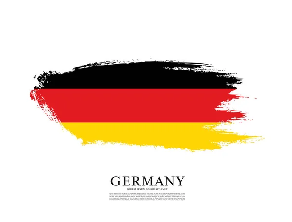 A Németországi Szövetségi Köztársaság zászlaja — Stock Vector