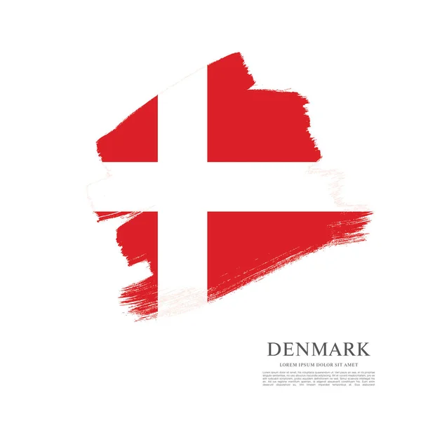 Drapeau du Danemark fond — Image vectorielle